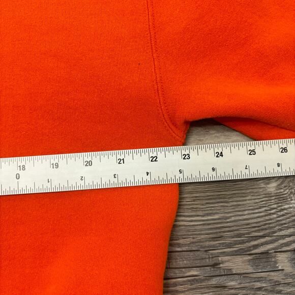 Vintage 90s Russell Athletic Tiger Cheerleader Orange Womens L Sweatshirt School - Picture 5 of 7